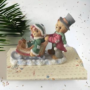 Cherished Teddies Figurine Lindsey Lyndon Winter Wonderland 141178A  1996 Boxed